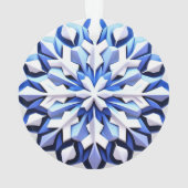 Flocon de Neige Bleu Détaille (dos)
