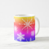 Flocon de neige classique Mug de voyage, 11 oz (Devant droit)