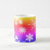 Flocon de neige classique Mug de voyage, 11 oz (Centre)