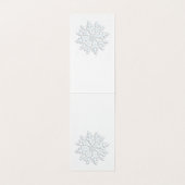 Flocon de neige congelé hiver Mariage Numéro du ta (Inside Unfolded)