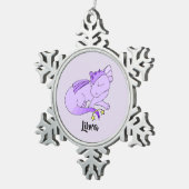 Flocon De Neige Cute Libra Dragon design zodiac ornement (Vue impression)