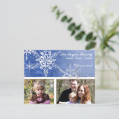 Flocon de neige Damask de Noël - Carte (Debout devant)