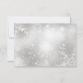 Flocon de neige de cristal rouge Noël RSVP (Dos)
