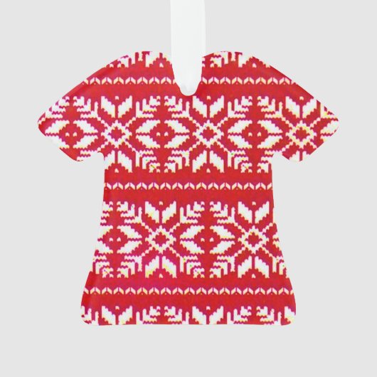 flocon de neige de motif anormal affreux pull de n (dos)