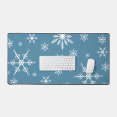 Flocon de neige de Noël en bleu (Clavier et souris)