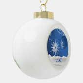 Flocon de neige de Noël Ornement 2023 Ajouter un n (Gauche)