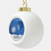 Flocon de neige de Noël Ornement 2023 Ajouter un n (Droite)