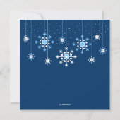 Flocon de neige des Fêtes de Noël Invitation à la (Dos)