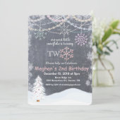 Flocon de neige d'hiver Première invitation de 2e  (Debout devant)