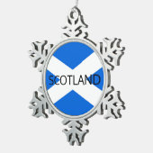 Flocon De Neige Drapeau écossais ornement écossais (Vue impression)