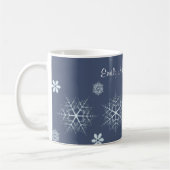 Flocon de neige éditable Tasse à café éditable (Gauche)