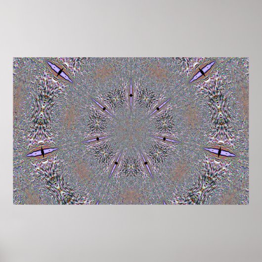 Flocon de neige en affiche de lavande (Devant)