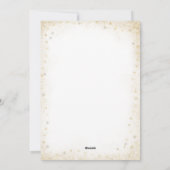 Flocon de neige en or blanc Photo Joyeuses cartes  (Dos)