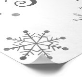 flocon de neige est en route Baby shower Affiche d (Coin)