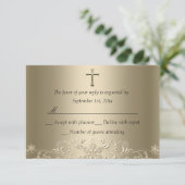 Flocon de neige et Baptême d'or croisé RSVP (Debout devant)