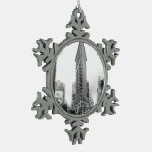Flocon De Neige Flatiron Building Noël Ornement (Gauche)
