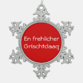 Flocon De Neige Frehlicher Grischtdaag - ornement d'en (Devant)