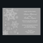 Flocon de neige gelé hiver Faire-part de mariage g<br><div class="desc">Soft,  mais fait une déclaration. Célébrez votre mariage et toute la beauté de l'hiver avec ces flocons de neige en chute douce.</div>