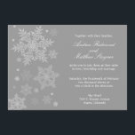 Flocon de neige gelé hiver Faire-part de mariage g<br><div class="desc">Soft,  mais fait une déclaration. Célébrez votre mariage et toute la beauté de l'hiver avec ces flocons de neige en chute douce.</div>