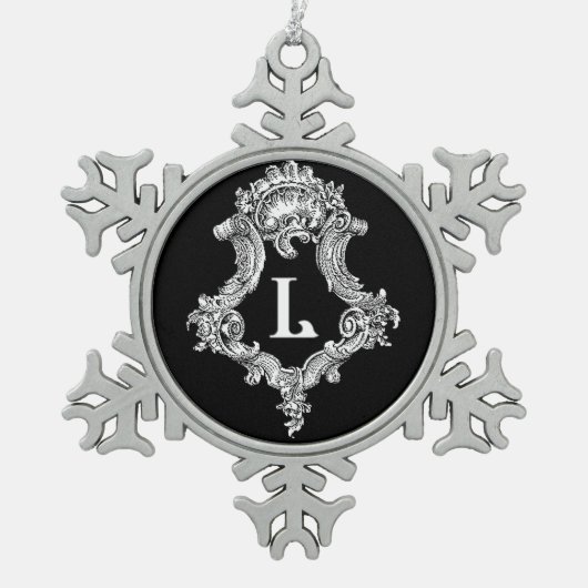 Flocon De Neige L Ornement initial du monogramme (Devant)