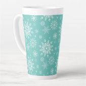 Flocon de neige Latte Mug (Angle gauche)