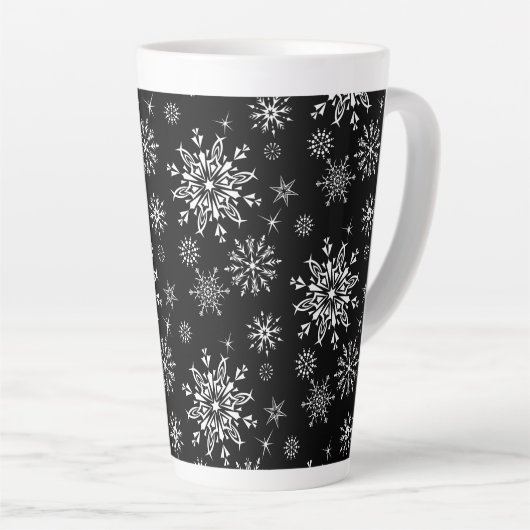 Flocon de neige Latte Mug (Angle droit)
