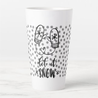 Flocon De Neige Mittons Laisser Neige Latte Mug