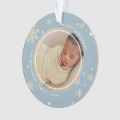 Flocon de neige moderne 2 photos (devant)