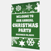 Flocon de neige moderne Bienvenue à la fête de Noë (Angle)