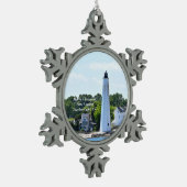 Flocon De Neige New London Harbour Light, CT Noël ornement (Gauche)