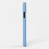 Flocon de neige Noël Blue iPhone 11 Coque (Dos/Droite)
