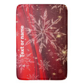 Flocon de neige Noël Cuisine Bain Tapis Mat Accuei (devant Vertical)