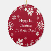 Flocon de neige - nouvel ornement de Noël (Gauche)