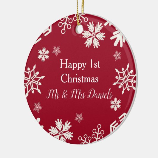 Flocon de neige - nouvel ornement de Noël (Gauche)