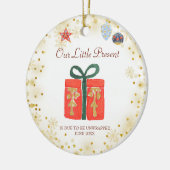 Flocon de neige Or Notre Petit Ornement Actuel (Gauche)