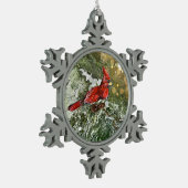 Flocon De Neige Ornement cardinal (Gauche)