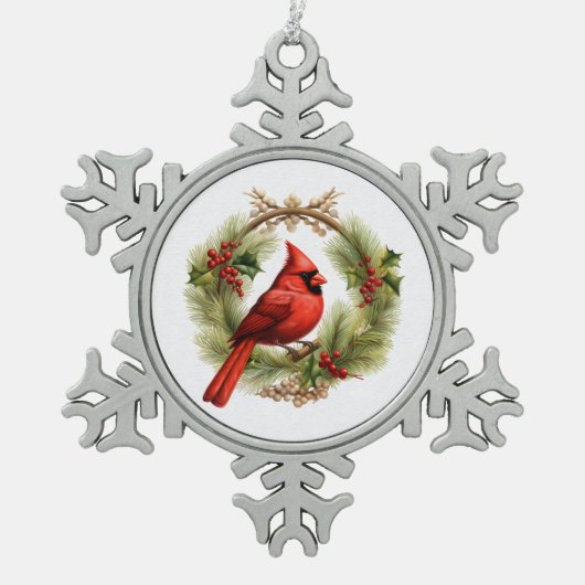 Flocon De Neige Ornement cardinal (Devant)