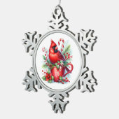 Flocon De Neige Ornement cardinal (Vue impression)