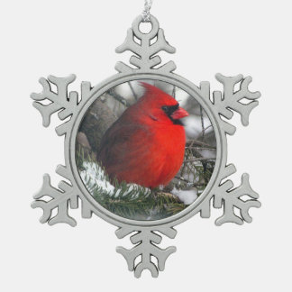 Flocon De Neige Ornement cardinal