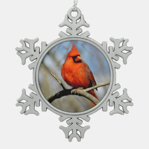 Flocon De Neige Ornement cardinal Crest Snowflake