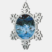 Flocon De Neige Ornement Cascade Snowflake (Vue impression)