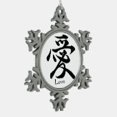 Flocon De Neige Ornement d'amour (Gauche)