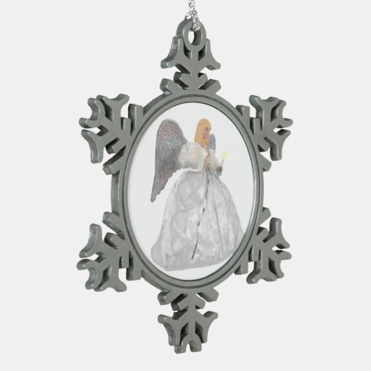 Flocon De Neige Ornement d'ange blanc (Gauche)
