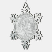Flocon de neige ornement de Noël avec votre image (Vue impression)