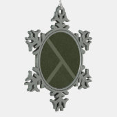 Flocon De Neige Ornement Diagonal Divide Snowflake - Personnalisab (Gauche)