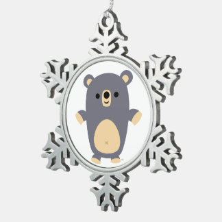 Flocon De Neige Ornement d'Ours d'Acheteur Bleu Cute