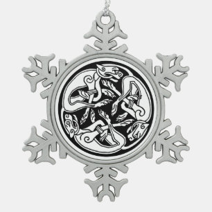 Flocon De Neige ornement en étain