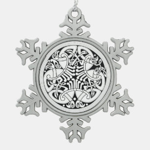 Flocon De Neige ornement en étain