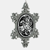 Flocon De Neige ornement en étain (Gauche)