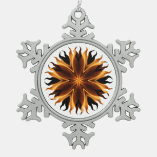 Flocon De Neige Ornement Flames